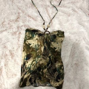 Multicolor Halter Top